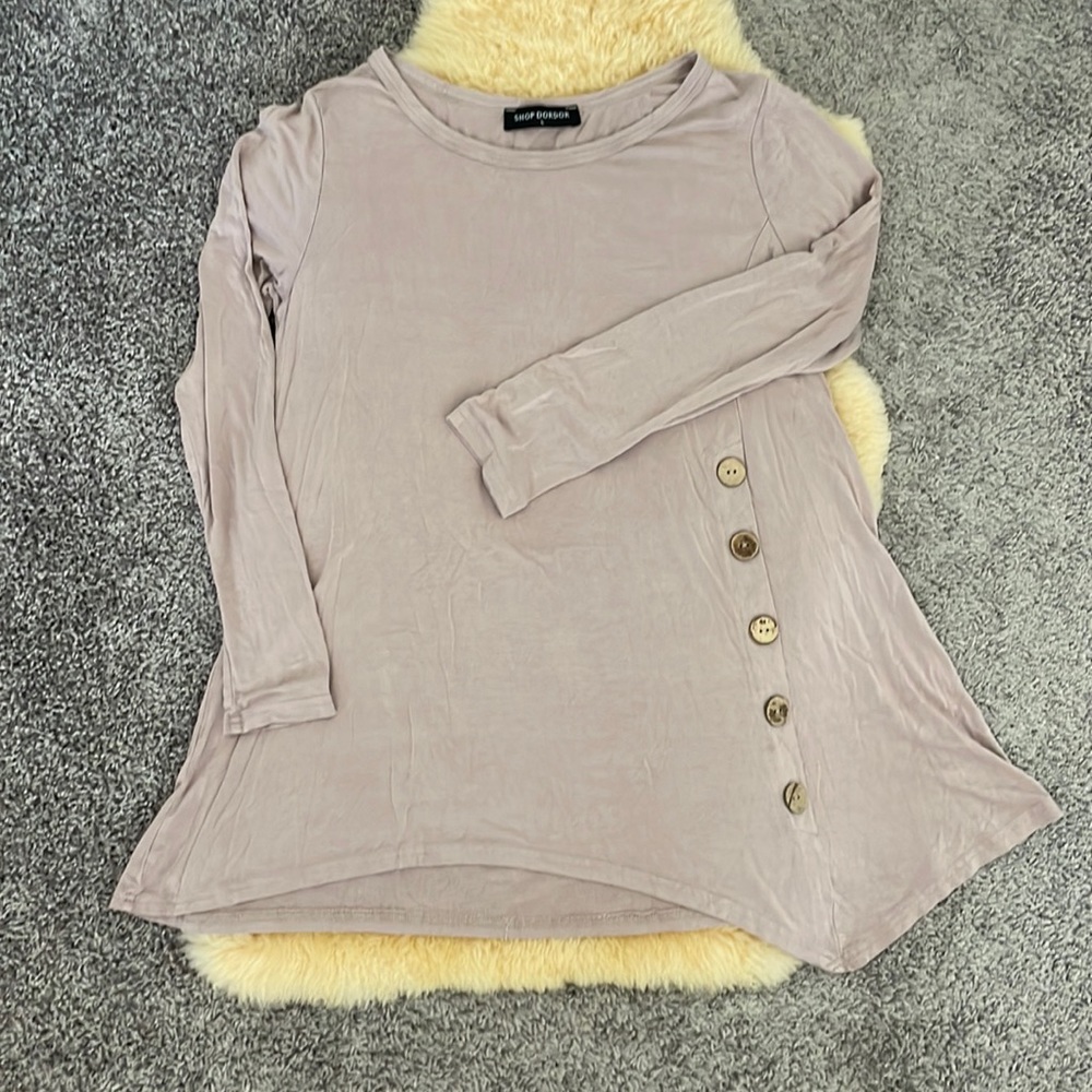 Long Sleeve Asymmetrical Top